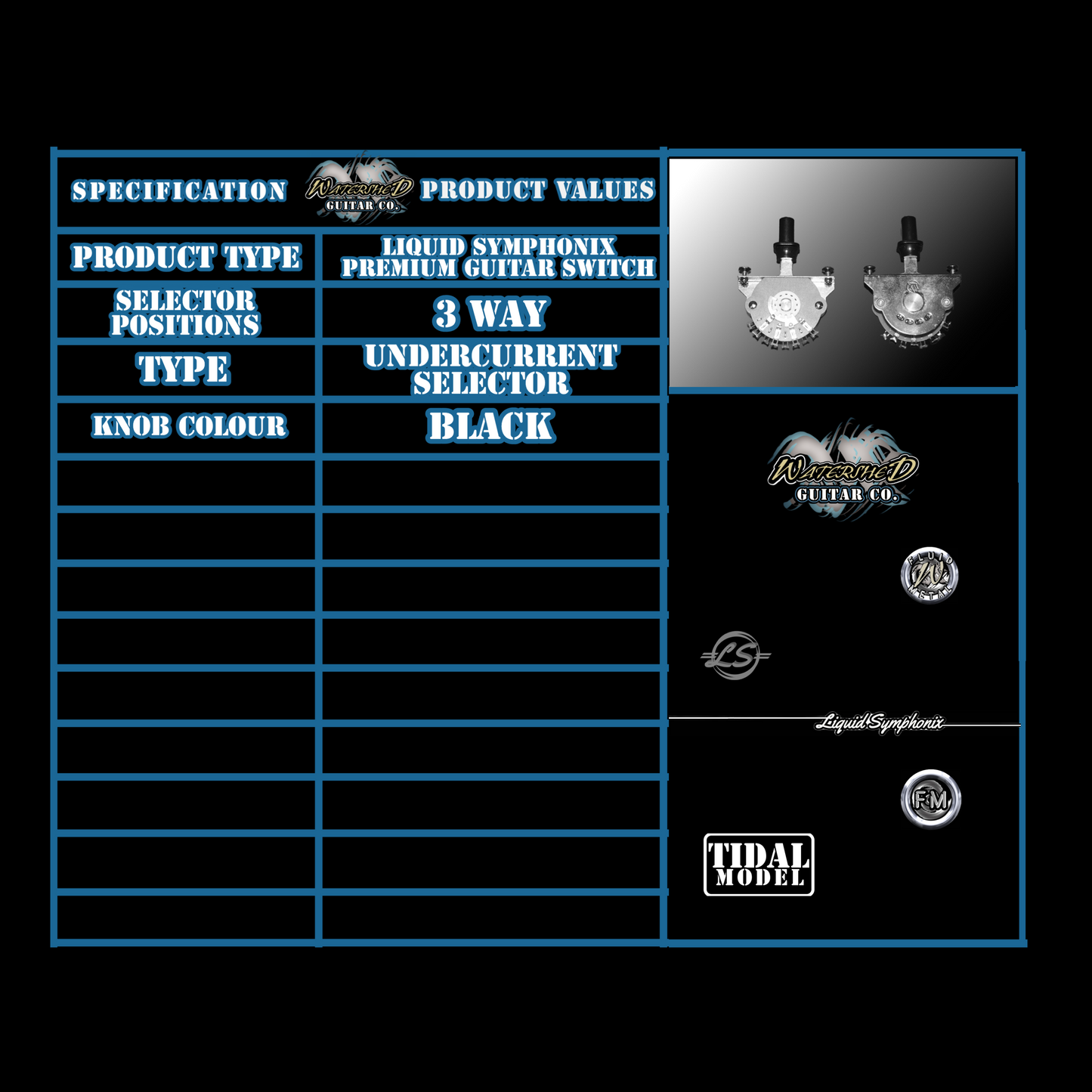 Liquid Symphonix 3-way Selector Switch (TL)