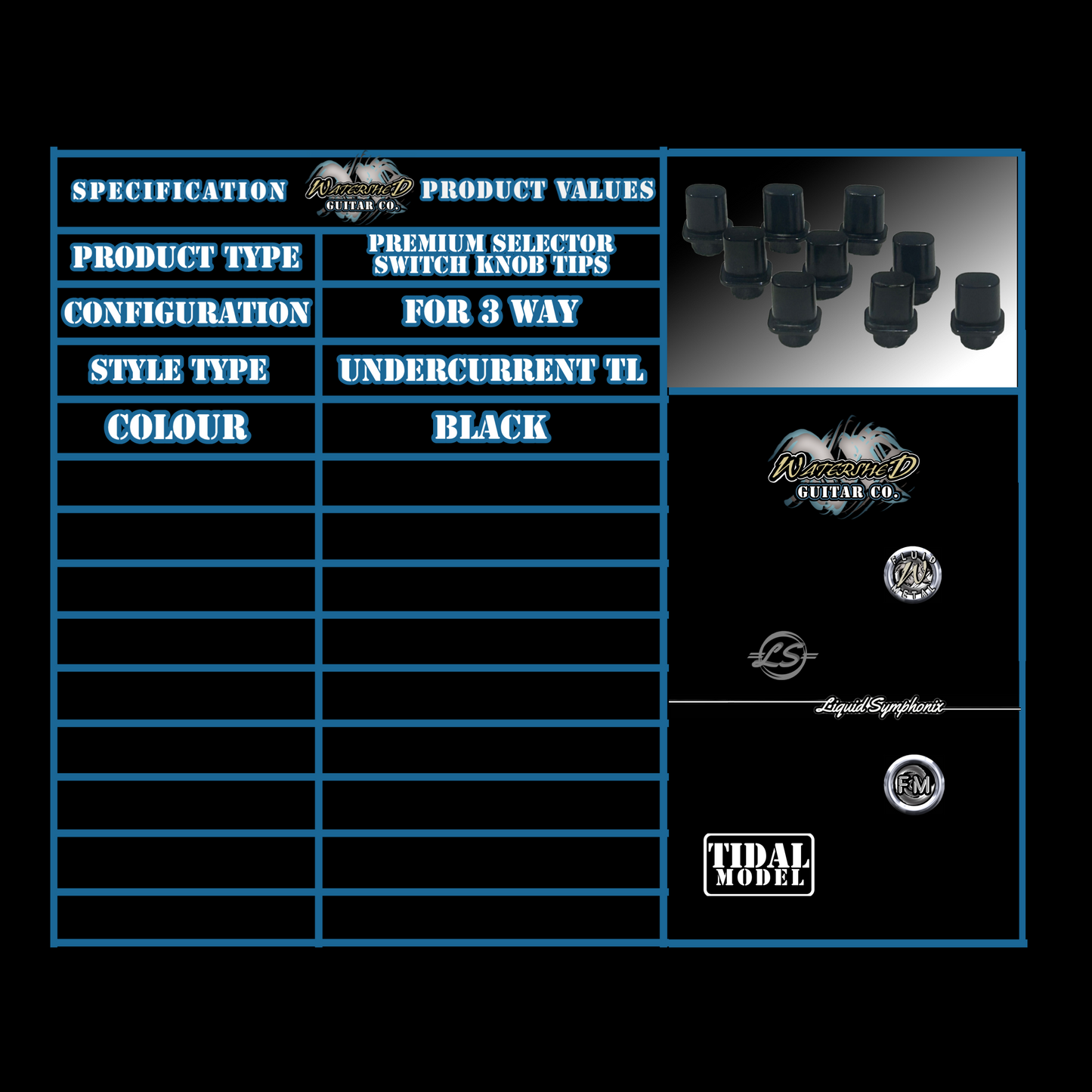 Undercurrent Selector Switch Tips (TL) - set of 2