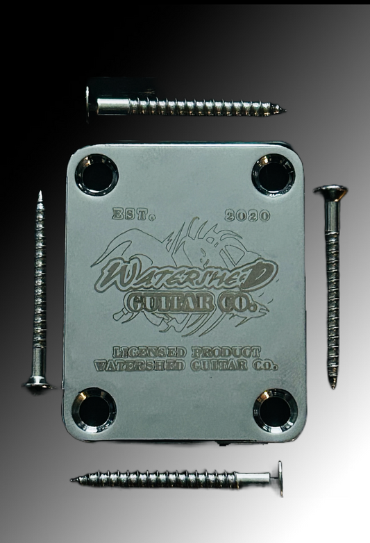 Fluid Metal Chrome Neck Plate